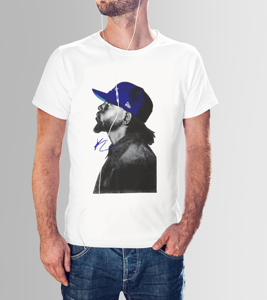Kendrick Lamar GNX Signature YL Blue Cap T-Shirt