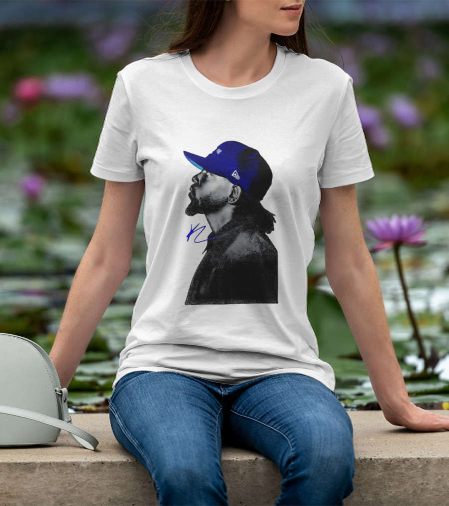 Kendrick Lamar GNX Signature YL Blue Cap T-Shirt