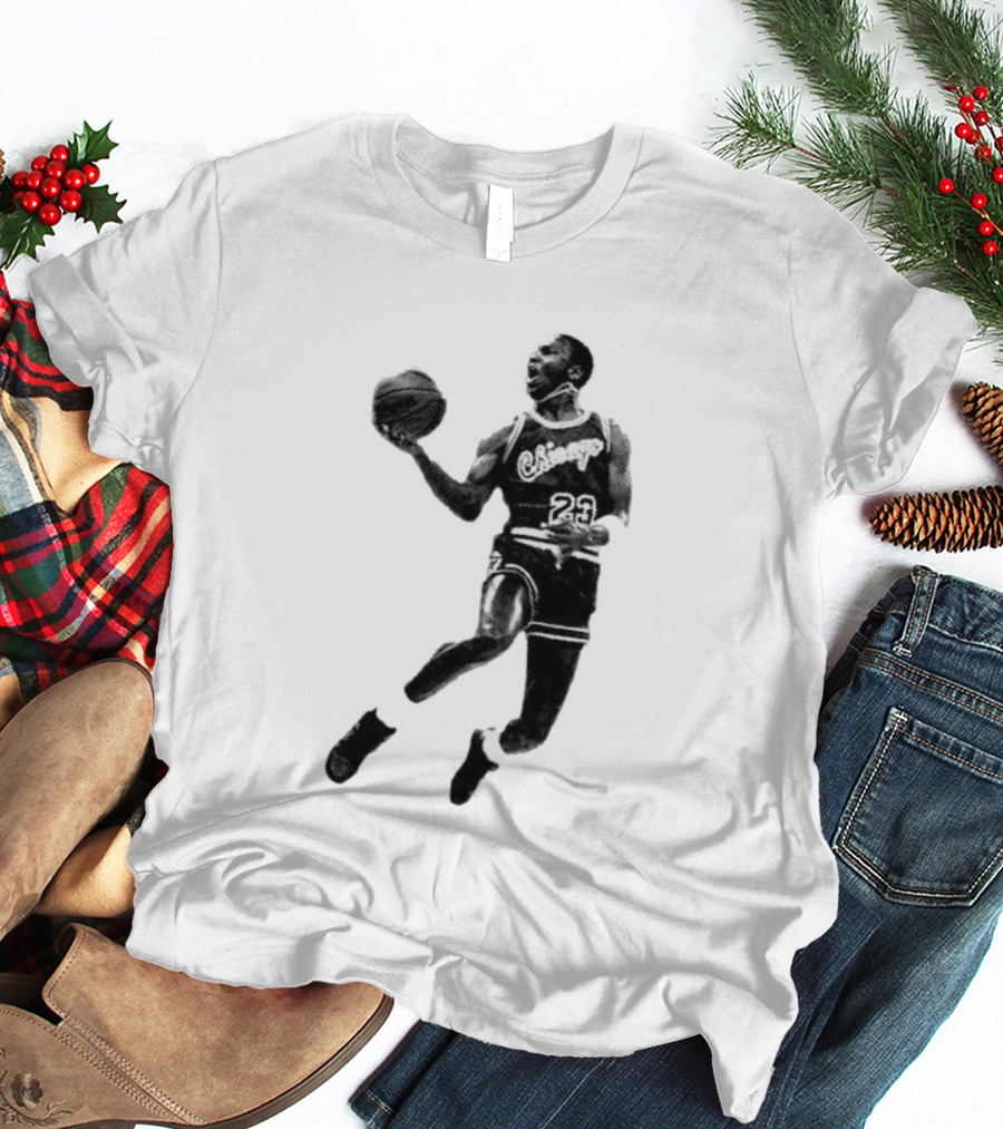 Jordan Chicago 23 Basketball Jump Pose T-Shirt