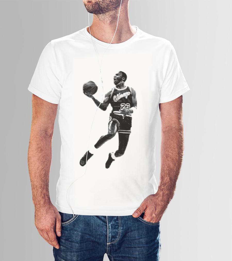 Jordan Chicago 23 Basketball Jump Pose T-Shirt