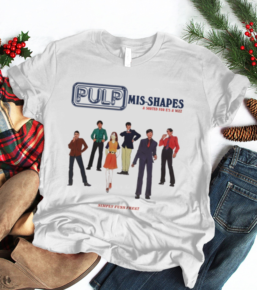 Pulp Mis-Shapes Sorted For E's And Wizz Band Members 90s Style Collaboration T-Shirt