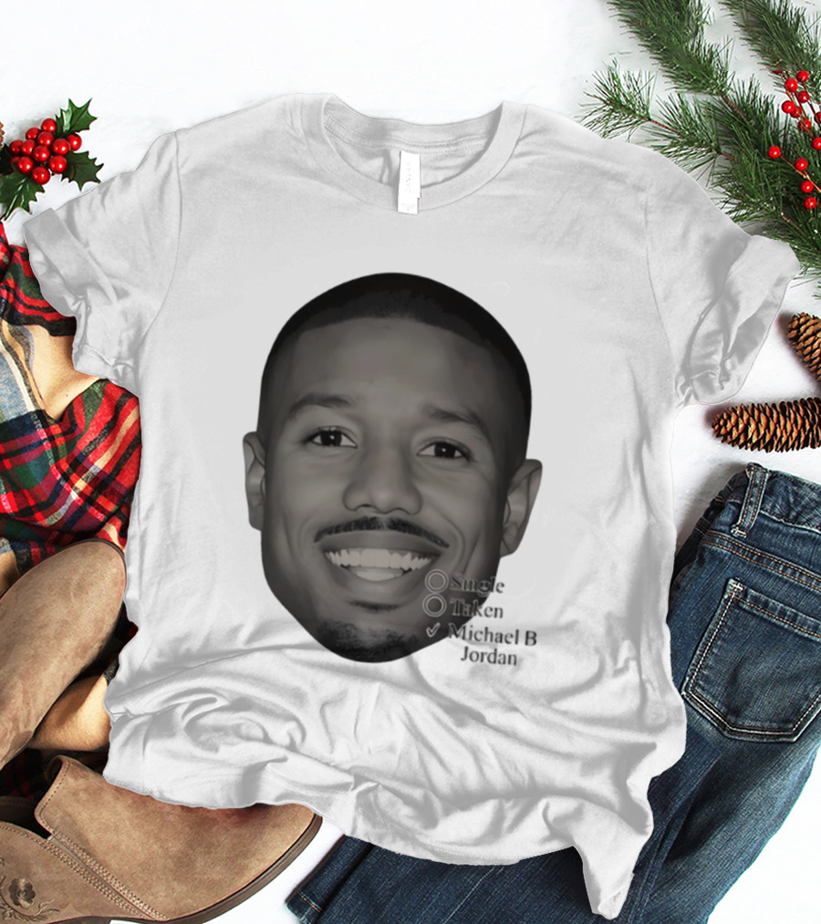 Single Taken Michael B Jordan Face Illustration T-Shirt