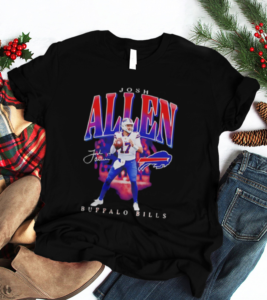 Josh Allen Buffalo Bills 17 Signature Player T-Shirt