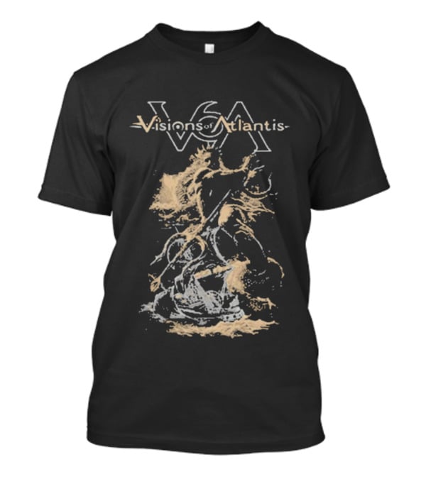 Visions Of Atlantis VSA Poseidon Mythical Ocean Scene T-Shirt