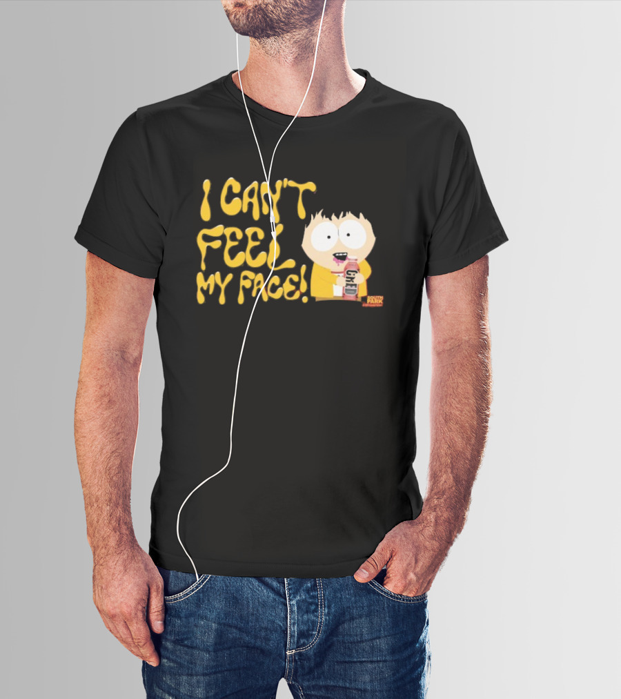 South Park I Can't Feel My Face Character Holding Drink T-Shirt