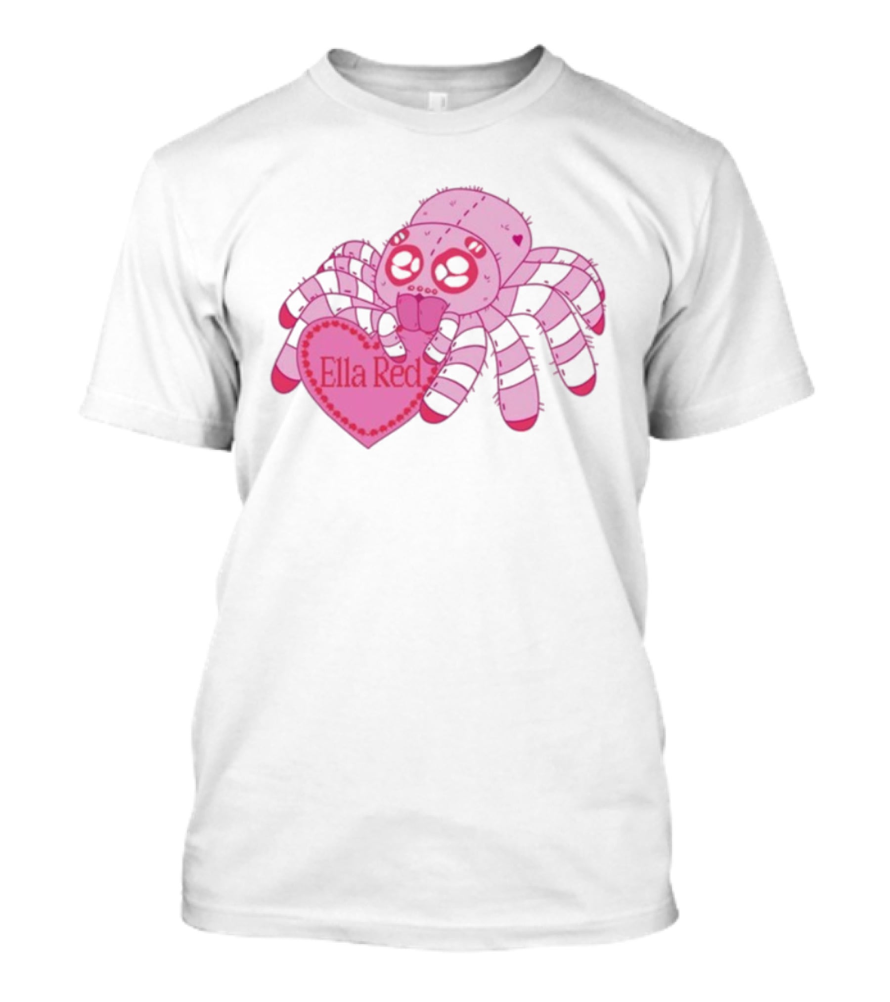 Ella Red Spider Pink Heart Cuteness T-Shirt