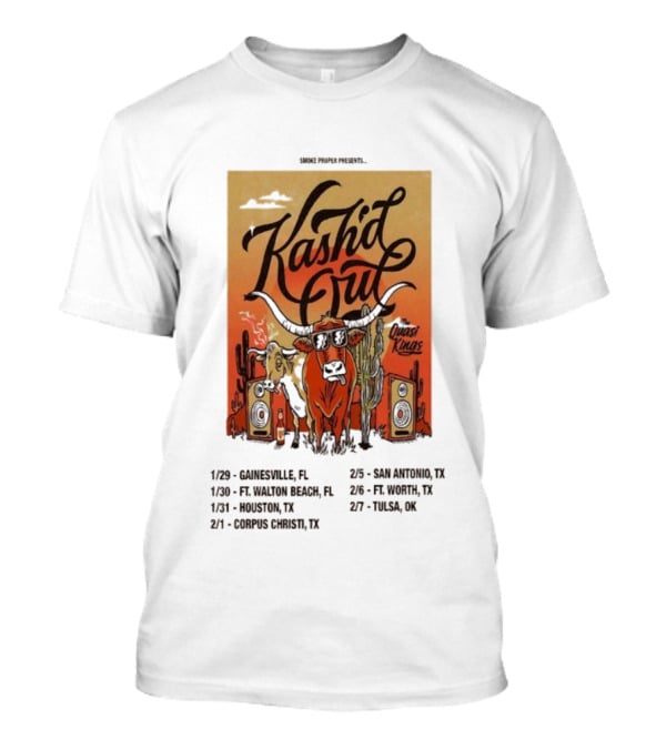 Kash’d Out Quasi Kings 2026 Tour Plays Gainesville And Houston With Dates In Florida And Texas T-Shirt