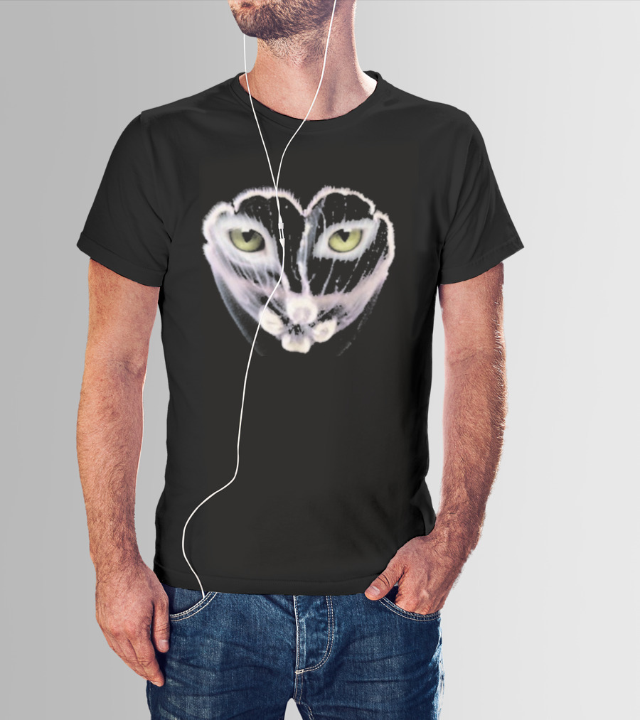 Galantis You Eyes Heart Cat Face Yellow Eyes T-Shirt