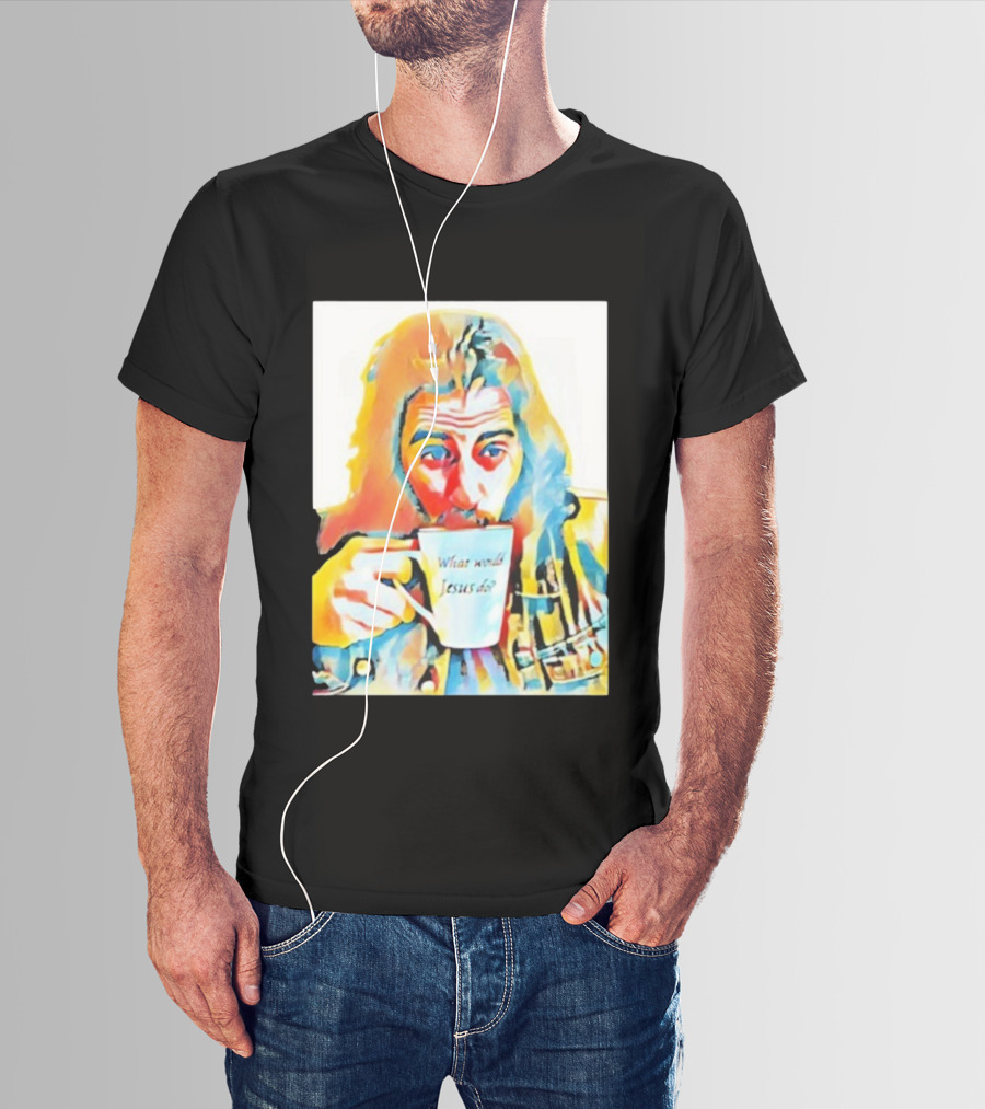 Jonathan Roumie What Would Jesus Do Art Colorful Portrait T-Shirt