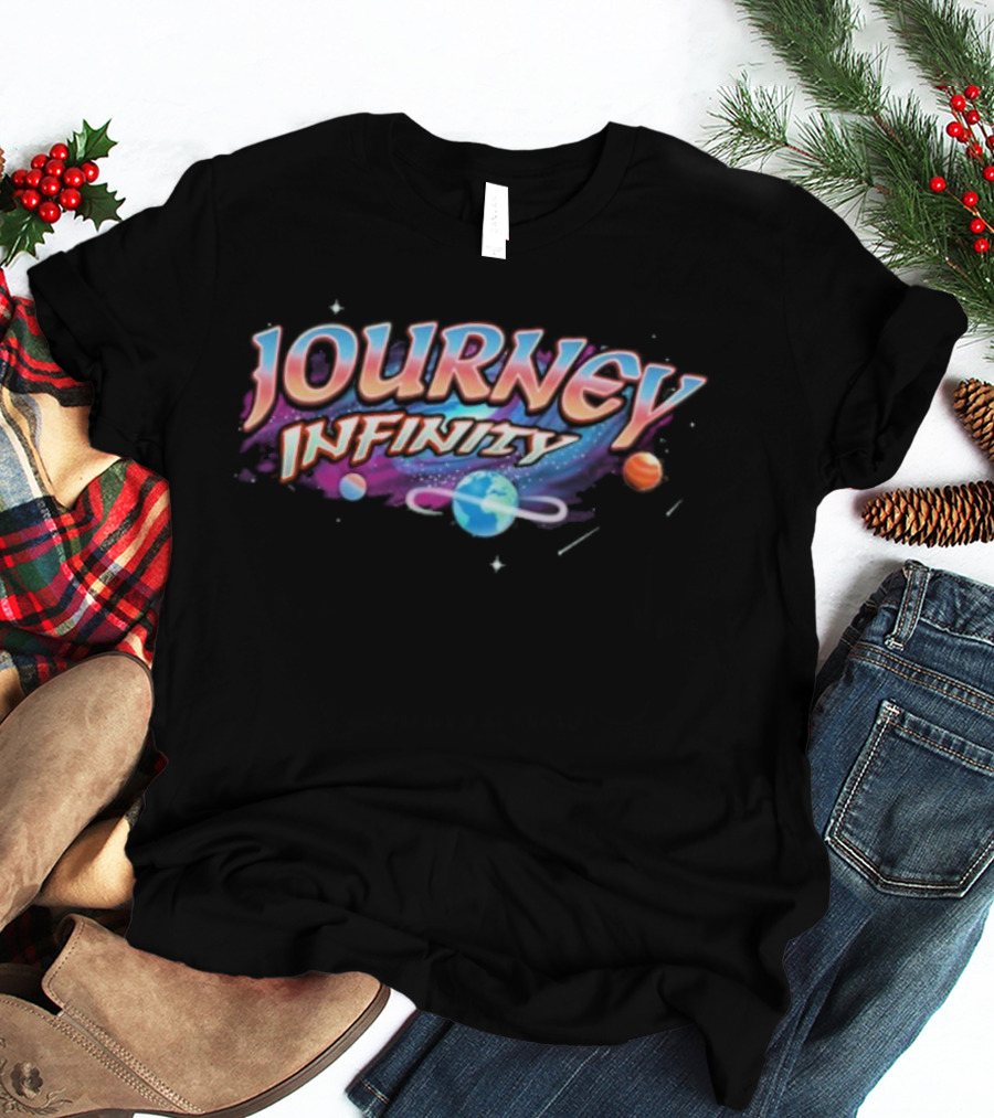 Journey Infinity Space Planets Earth Galaxy Adventure T-Shirt