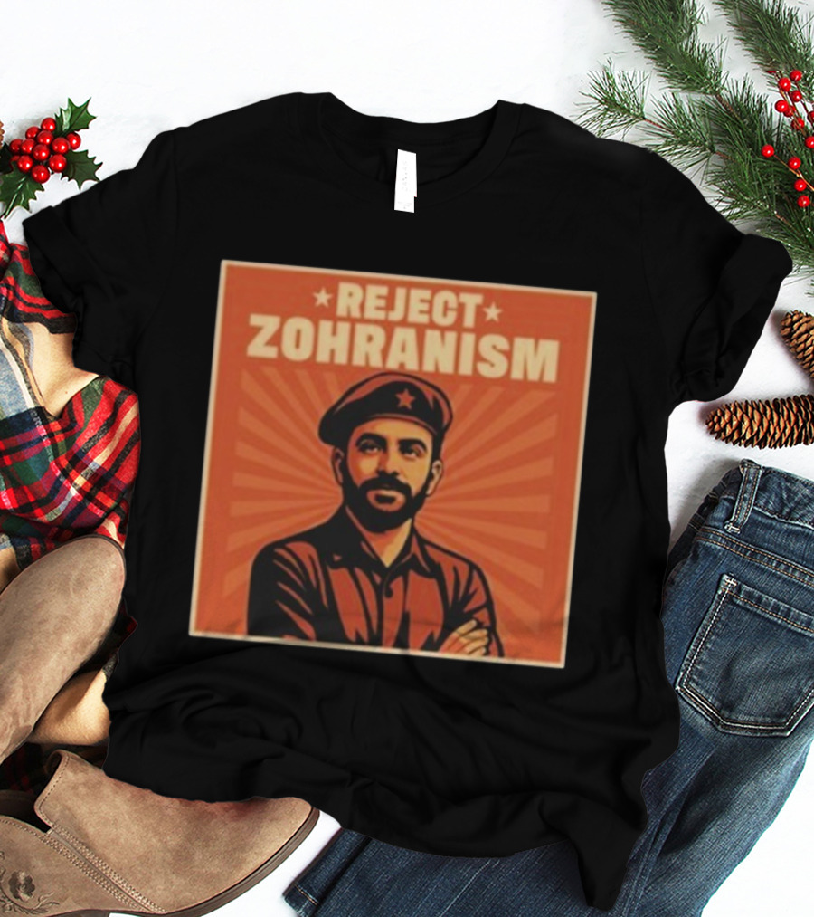 REJECT ZOHRANISM Retro Revolution Style Image T-Shirt