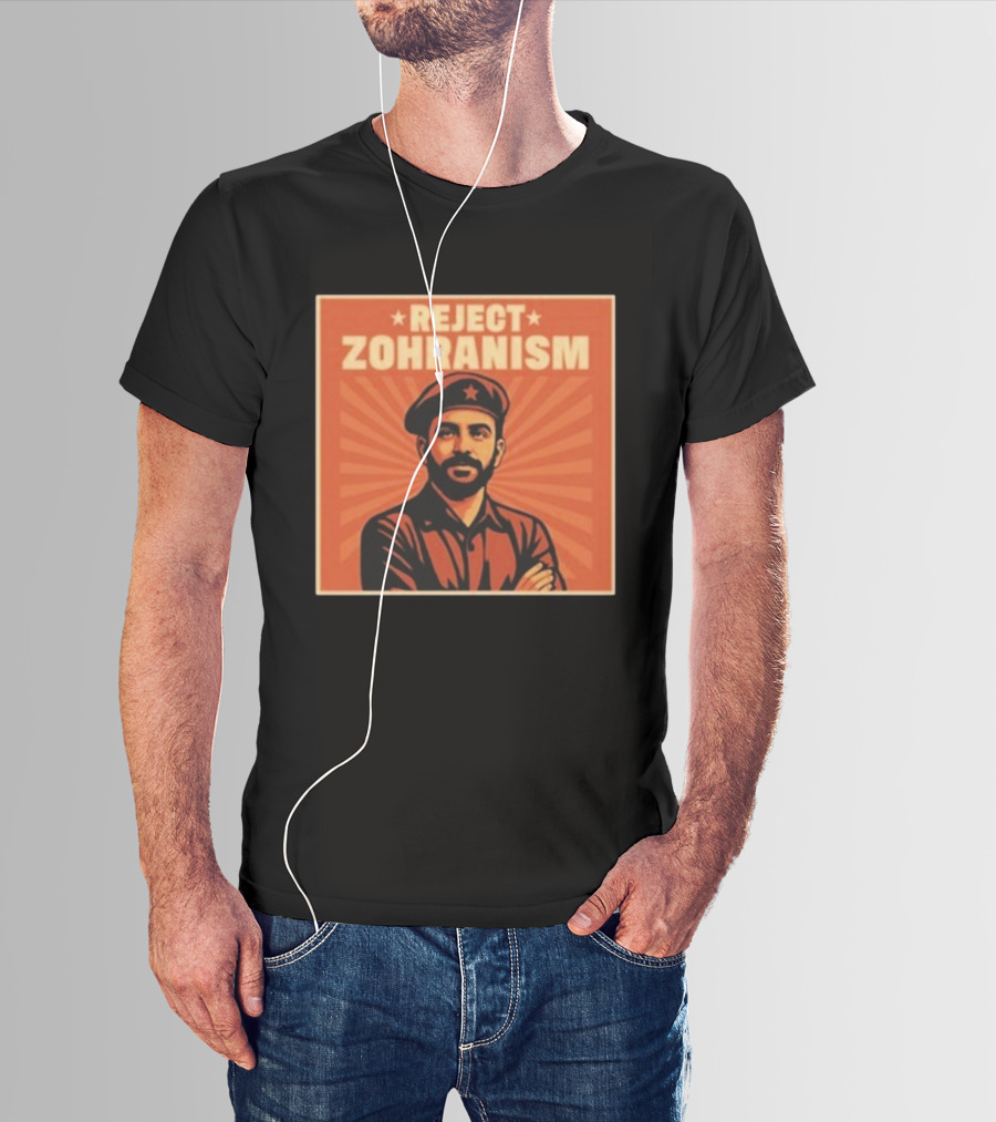 REJECT ZOHRANISM Retro Revolution Style Image T-Shirt
