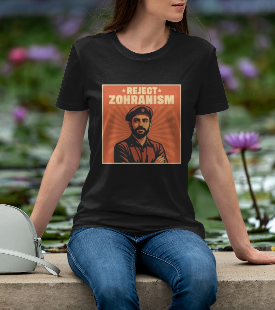 REJECT ZOHRANISM Retro Revolution Style Image T-Shirt