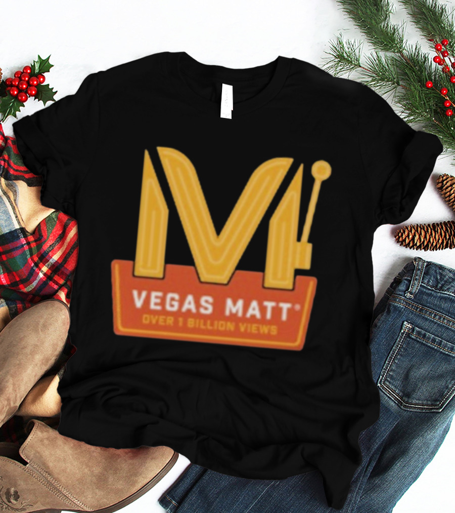 VEGAS MATT Over 1 Billion Views Milestone Celebration T-Shirt