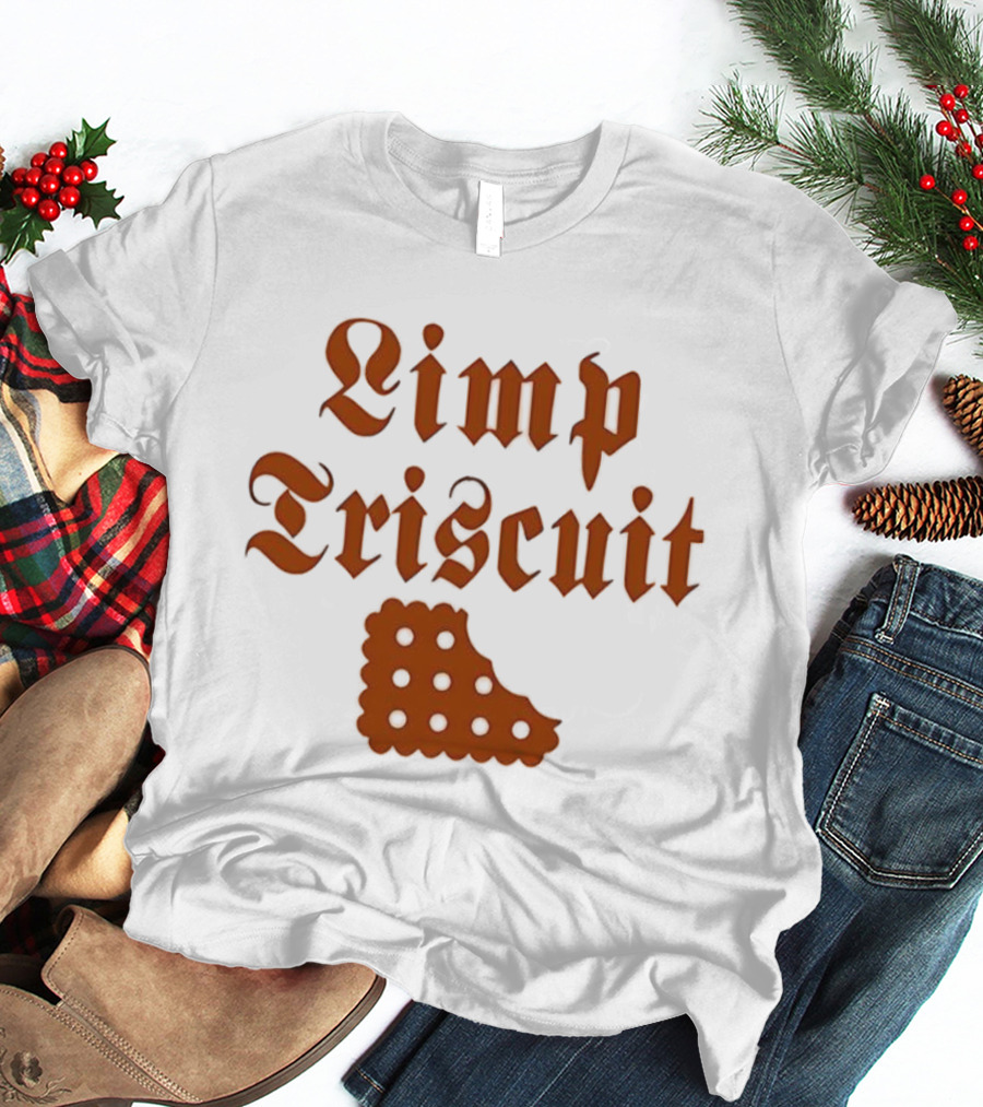 Limp Triscuit Waffle Styled Crackers With Fun Eyes T-Shirt