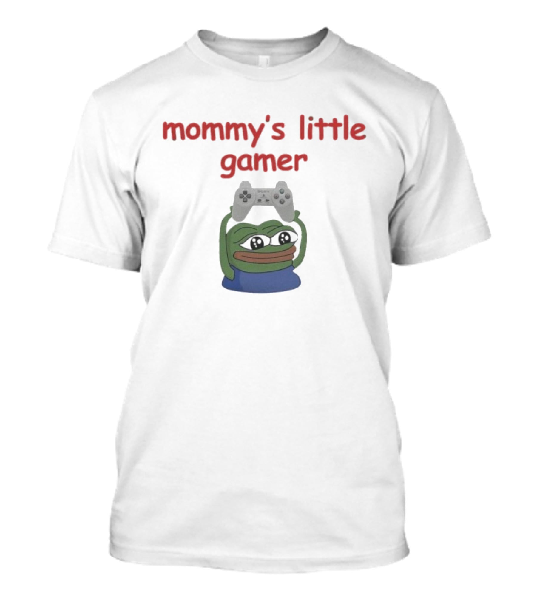 Mommy's Little Gamer Pepe Frog Controller T-Shirt
