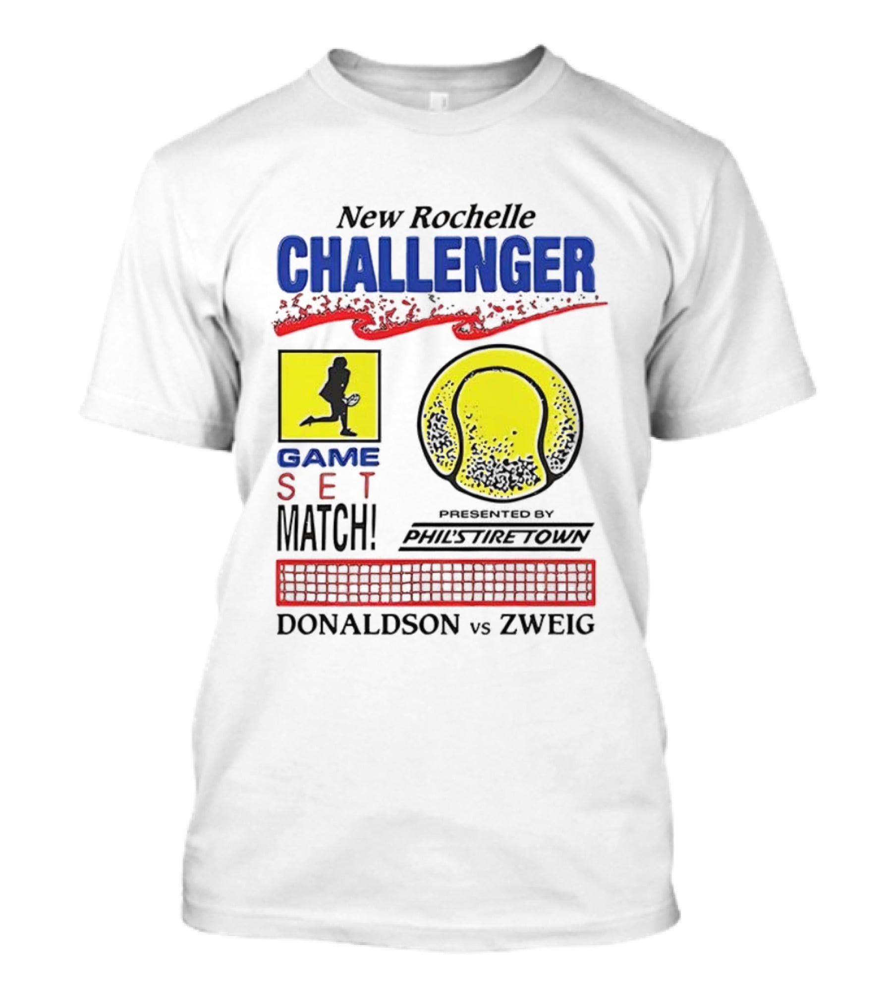 New Rochelle Challenger Game Set Match Tennis Tournament Donaldson Zweig Invitational T-Shirt