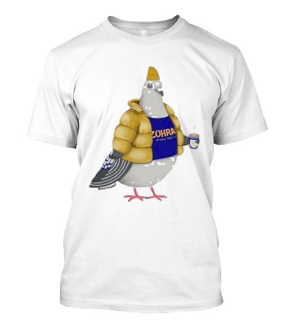 Preorder Winter Jersey Pigeon Zohran Mamdani Yellow Jacket Beanie Coffee Cup T-Shirt
