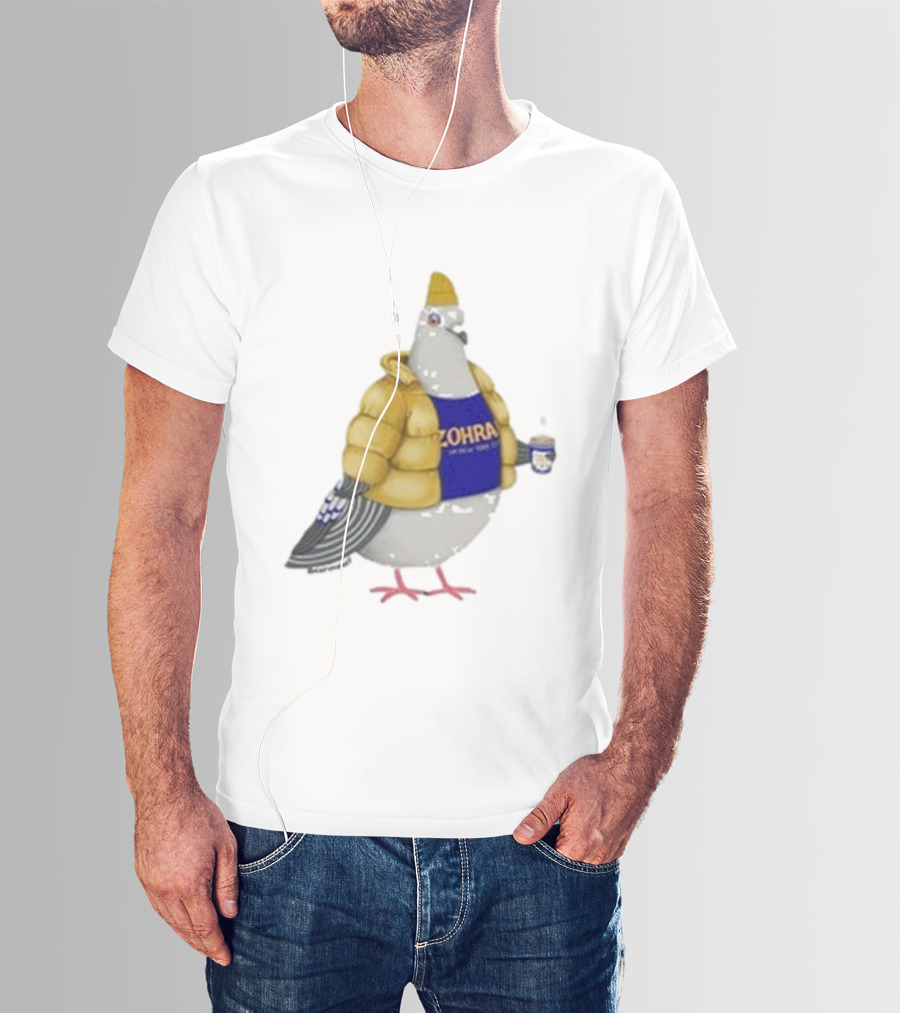 Preorder Winter Jersey Pigeon Zohran Mamdani Yellow Jacket Beanie Coffee Cup T-Shirt
