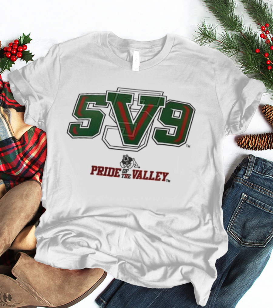 SV9 Pride Of The Valley Fresno State Bulldogs Football T-Shirt