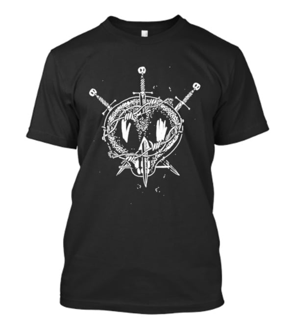 Bullet For My Valentine Barb Skull Swords Graphic T-Shirt