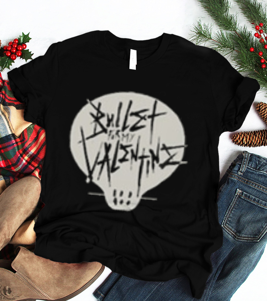 Bullet For My Valentine Bring Out The Knives Skull T-Shirt