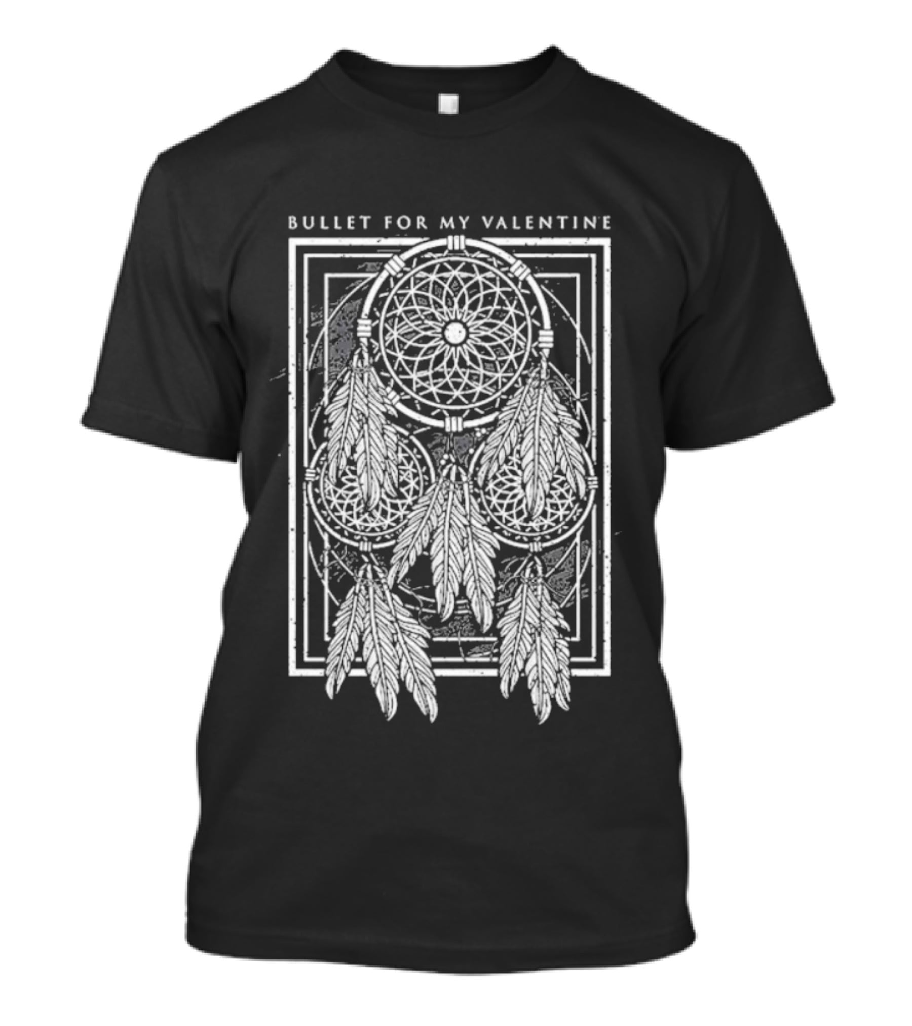 Bullet For My Valentine Dreamcatcher Feathers Design T-Shirt
