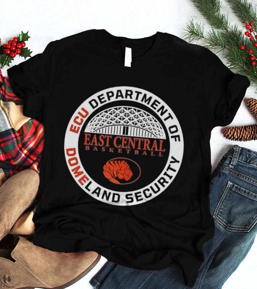 ECU Department Of Domeland Security East Central Basketball Tiger T-Shirt
