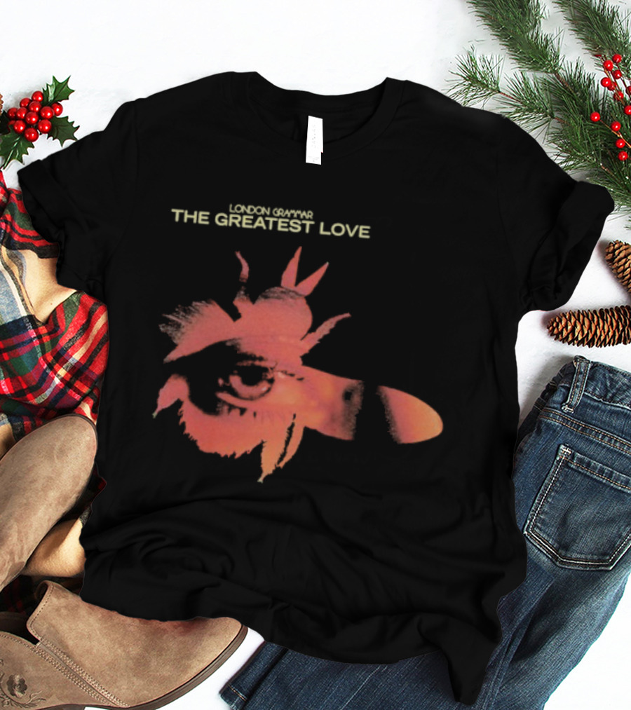 London Grammar The Greatest Love Eye In The Fly Red Collage Illustration T-Shirt
