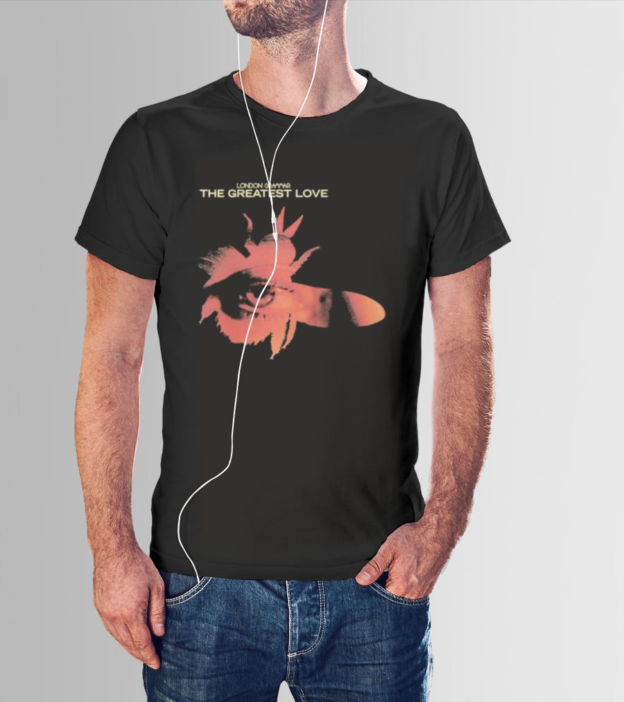 London Grammar The Greatest Love Eye In The Fly Red Collage Illustration T-Shirt