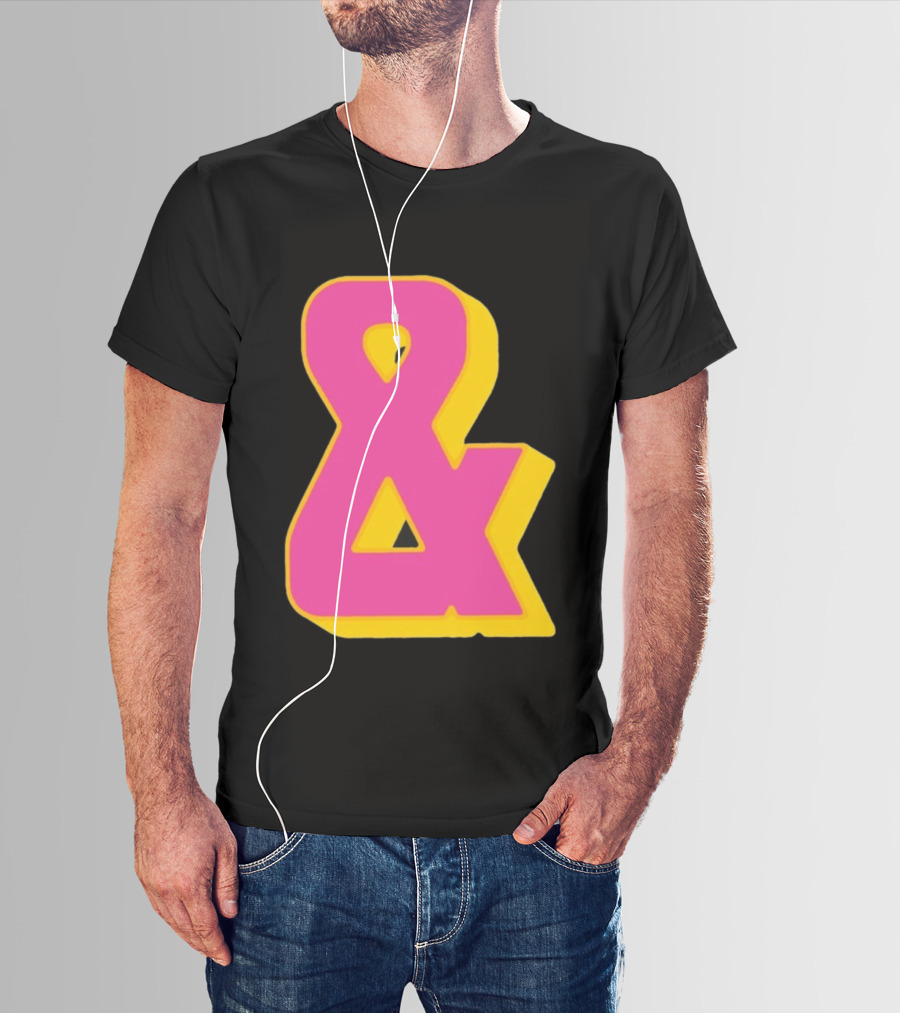 Bastille Presents Faded Ampersand Retro Style T-Shirt