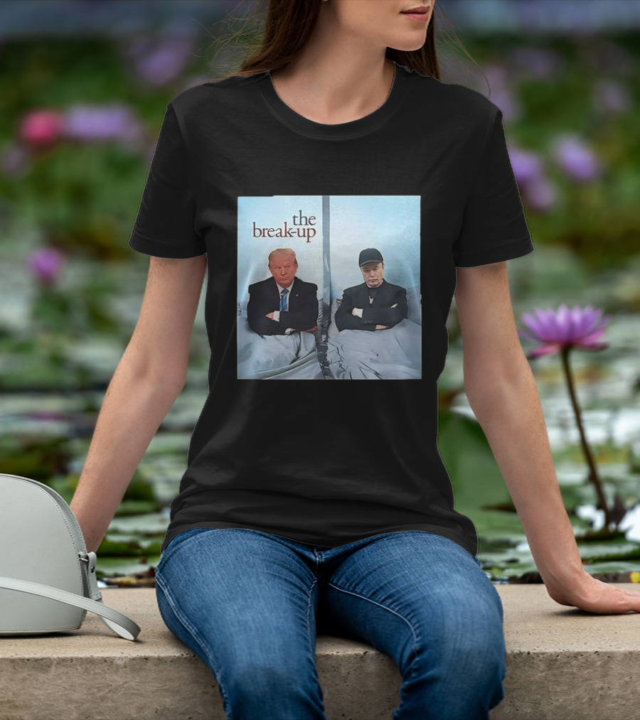 The Break-up Trump And Elon Musk Bed Divider T-Shirt