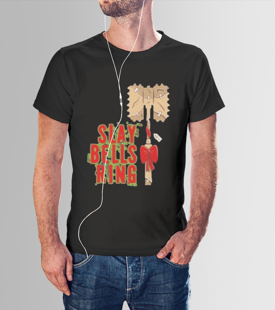 Warhammer Slay Bells Ring Christmas Red Gobbo Logan Image Details T-Shirt