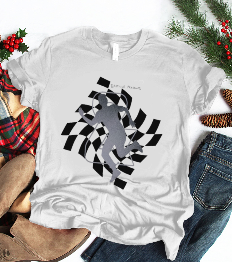 Bastille Checkered Runner Iconic Silhouette T-Shirt
