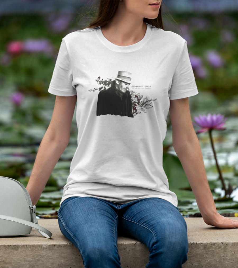 Benmont Tench The Melancholy Season Floral Style Fedora Portrait T-Shirt