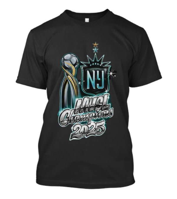 Gotham FC NY NWSL Champions 2025 Soccer Trophy Star Logo T-Shirt