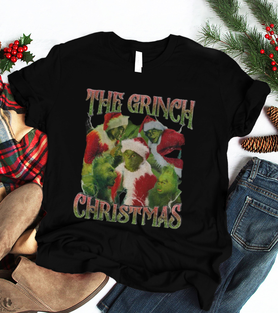 The Grinch Santa Claus Christmas Holiday Celebration T-Shirt