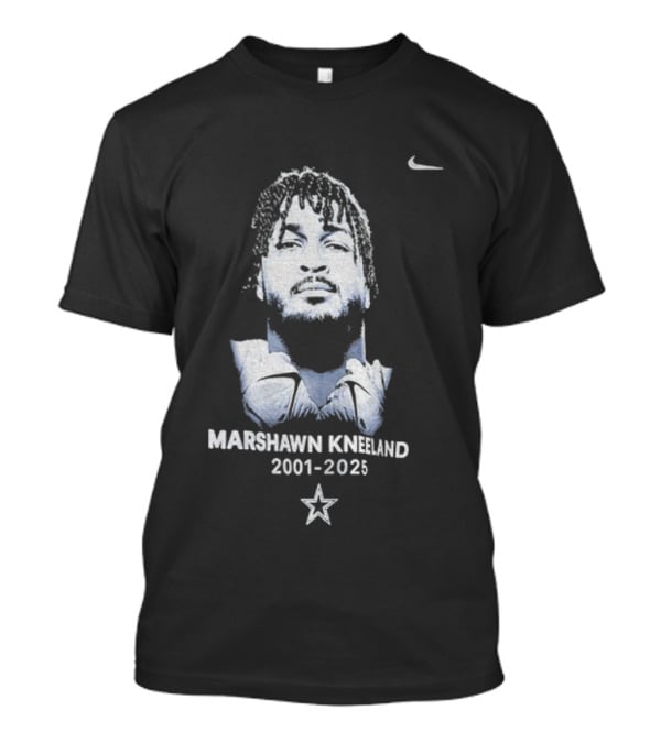 Nike Marshawn Kneeland 2001-2025 Remembrance Portrait T-Shirt