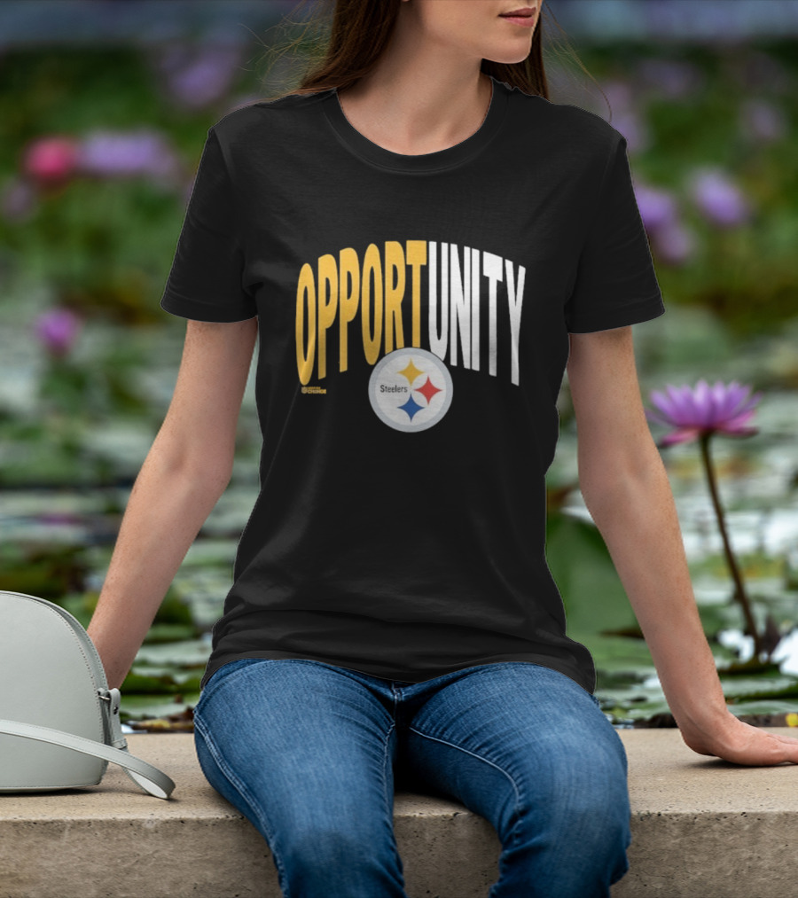 Pittsburgh Steelers Opportunity Inspire Change NFL Logo T-Shirt