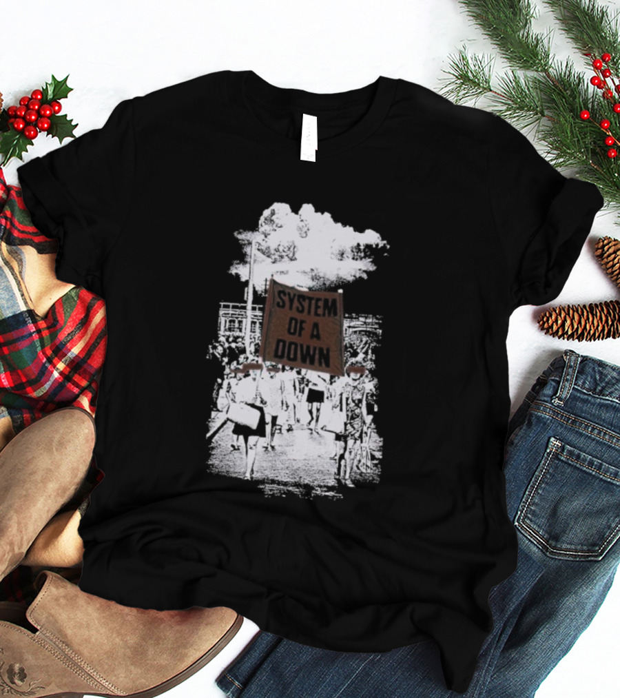 System Of A Down Red Flag Band Tribute T-Shirt