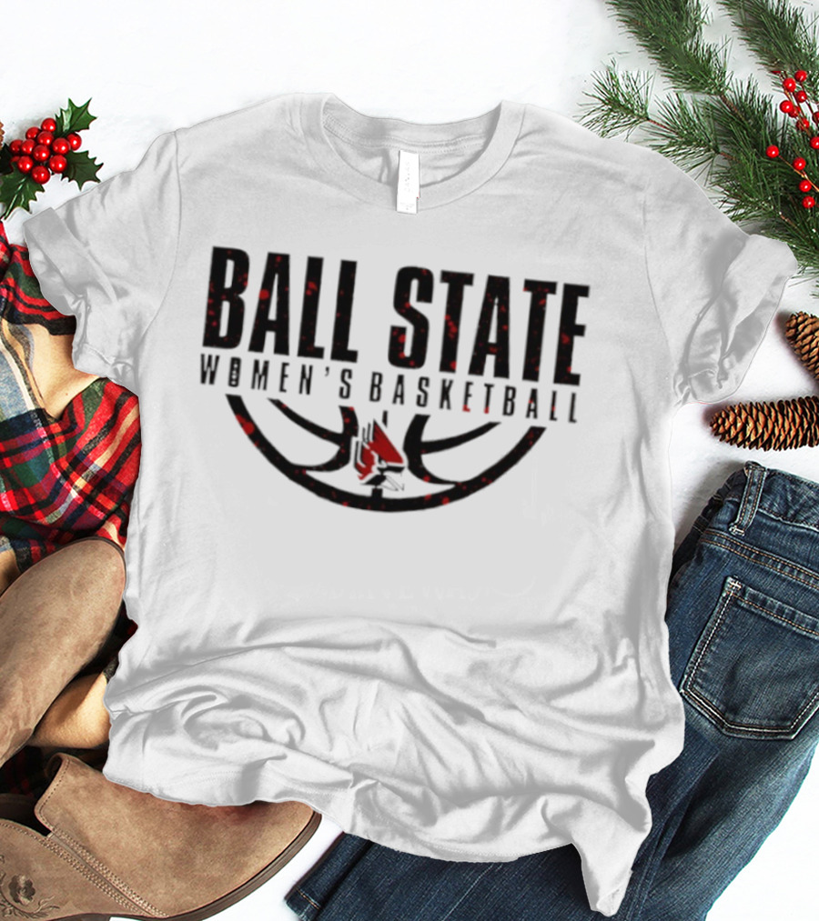 Ball State Cardinals Women's Basketball Team Fan Gear T-Shirt