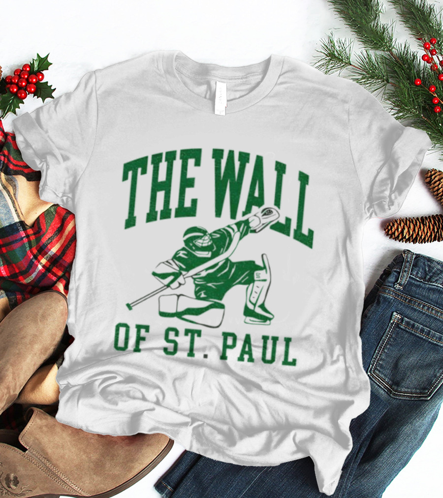 The Wall Of St. Paul Hockey Goalie Iconic Sports Design T-Shirt