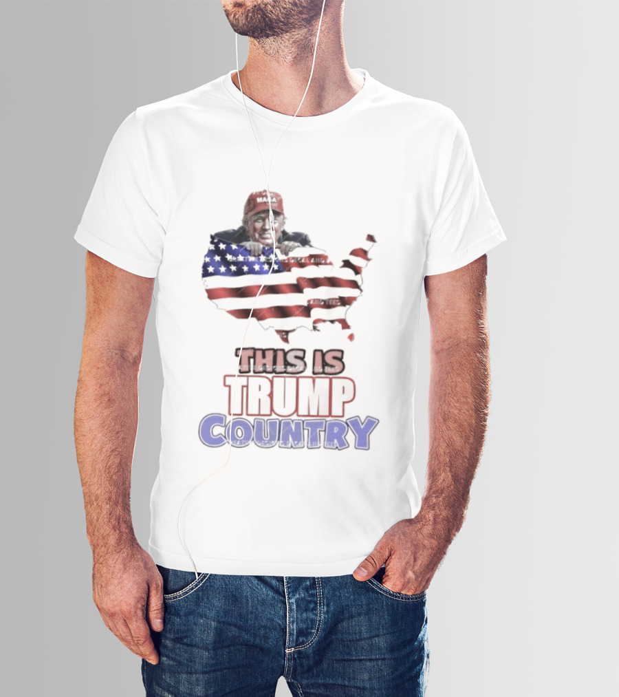 This Is Trump Country USA Flag MAGA America T-Shirt