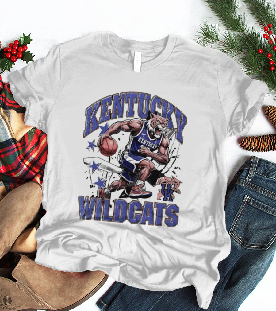 Kentucky Wildcats Basketball Mascot UK Team Wildcats T-Shirt