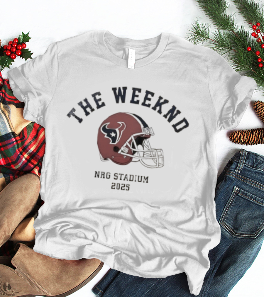 The Weeknd Houston Texans NRG Stadium 2023 Helmet T-Shirt