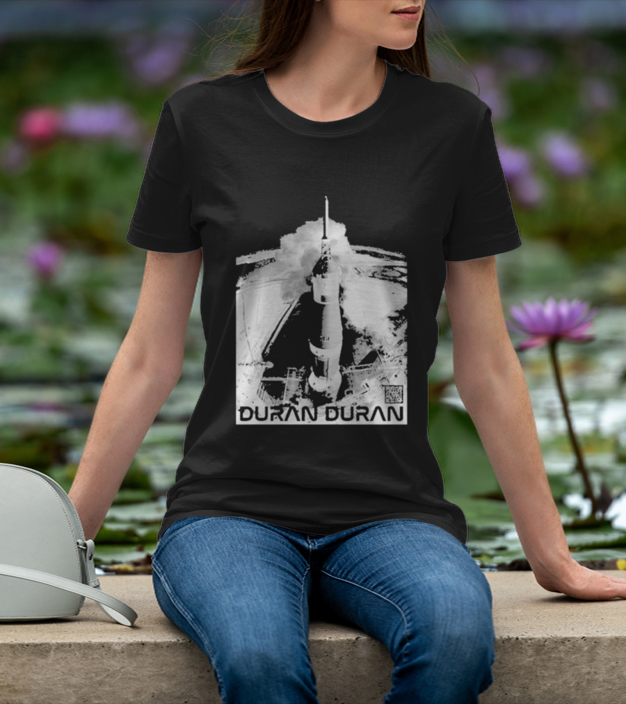 Duran Duran Rocket Launch Space Exploration Music Theme T-Shirt