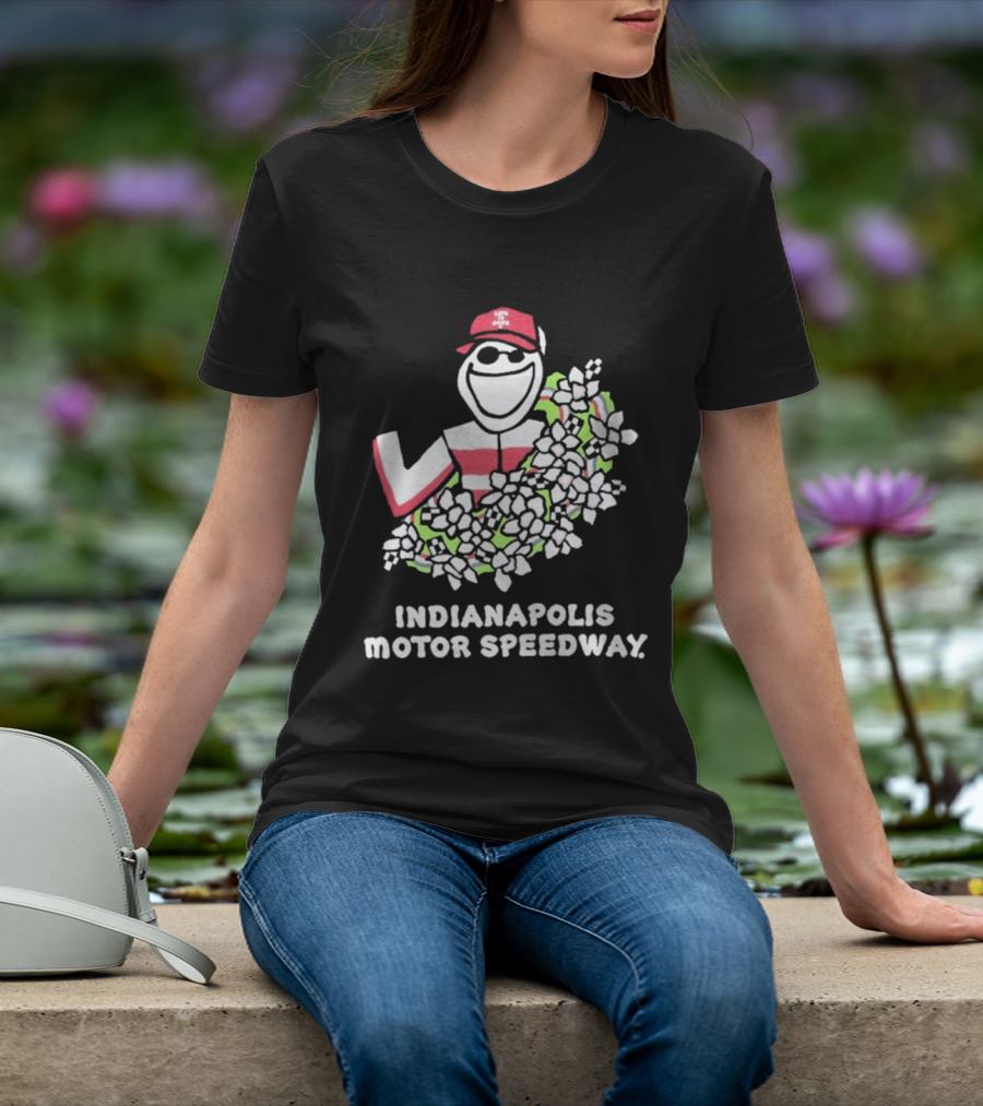 Indianapolis Motor Speedway Life Is Good Racing Wreath T-Shirt