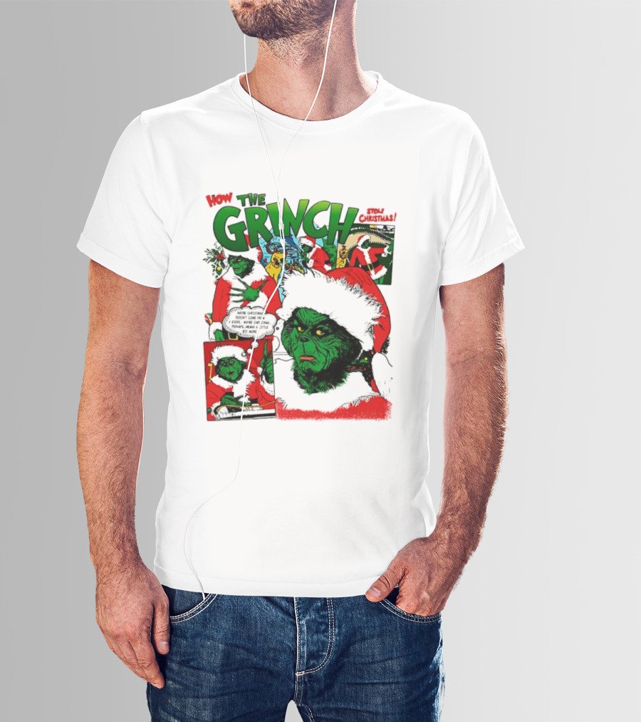 How The Grinch Stole Christmas Story Grinch Movie Scenes Holiday Style T-Shirt