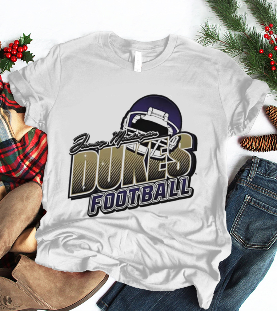 James Madison Dukes Football Helmet T-Shirt