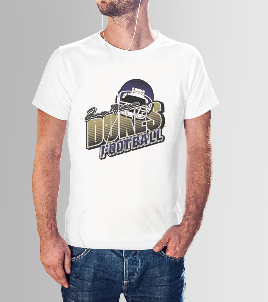 James Madison Dukes Football Helmet T-Shirt